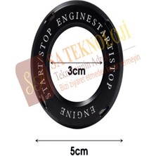 Sateknoloji Start Stop Düğm Çerçevesi Aksesuar(Yuvarlak Ss)