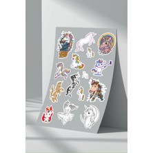 Stickermarket Unicorn Sticker Seti (9)