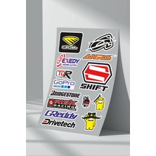 Stickermarket Sponsor Motosiklet Bisiklet Araç Sticker Seti (19)
