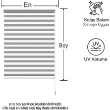 Binbir Perde Gri Düz Zebra Perde