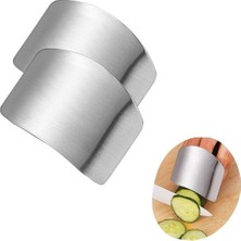 Go İthalat 2li Metal Parmak Koruyucu Hızlı ve Güvenli Kesme Paslanmaz Çelik Koruyucu Aparat (5381)