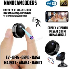 Nanocamcoders 1k 1080P Mini Wifi Güvenlik Kamerası Mikro Gözetleme Güvenlik Gizli Pır Kamera Uzak Izle Hd