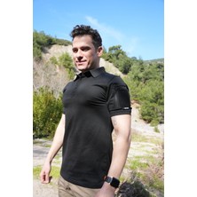 Wolftrap Tactical 2 Cepli Polo Yaka Kısa Kollu Taktik T-Shirt Siyah