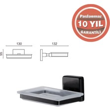 Çelik Banyo KU10-003.4 Kumru Sabunluk Siyah