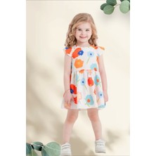 Kids Little Store Çiçekli Kız Çocuk Elbise ( 6-18 Ay )