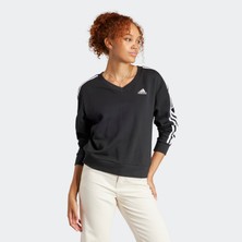 adidas 3-Stripes V-Neck Kadın Sweatshirt IQ4835