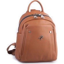 Nas Bag Kadın Sırt Çantası Yeni Sezon Rahat Tasarım Taba Dona