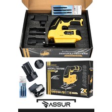 Assur Extra Power 12 Volt Li-Ion Şarjlı Dekupaj Testere Sarı