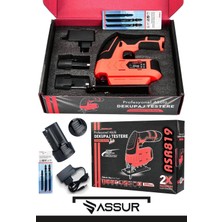 Assur Pro 12 Volt Li-Ion Şarjlı Dekupaj Testere Kırmızı