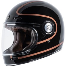 Torc T-1 Newport Copper Pin Kapalı Motosiklet Kaskı Siyah
