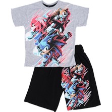 Bebelop Sonic Baskılı T-Shirt Şort Takım