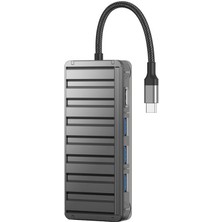 Sunix 100W 7in1 Usb-C  Hub Adaptör Hb-12