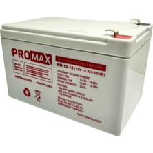 Promax 12VOLT 12AMPER Akü 12V 12AH