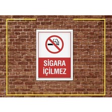 Letbil Reklam Sigara İçilmez - 2 Adet (35 x 50 cm) Folyo Etiket