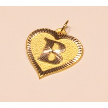 Güler Kuyumculuk Altın Kalpli B Harfi