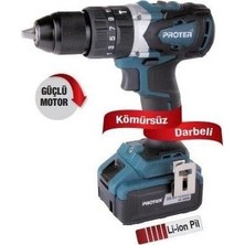 Proter Pst 740 Bl  Darbeli Kömürsüz Şarjlı 4.0 Ah 20 V Li-Ion