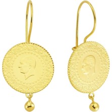 Güler Kuyumculuk 22  Ayar Çeyrek Altınlı Küpe