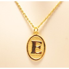 Güler Kuyumculuk  Altın Halat Zincirli Nostaljik E Harfi