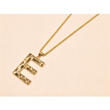 Güler Kuyumculuk Altın Halat Zincirli E Harfi