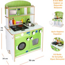 Toysilla Ahşap Çocuk Mutfağı Yeşil - T1025