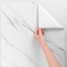 BienHome 50X100 cm Mermer Desenler Premium Yapışkanlı Kaplama Pvc Folyo BH626