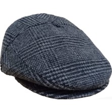 Salar Ticaret Desenli Kışlık Füme Erkek Kasket 57 cm