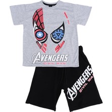 Bebelop Avengers Baskılı T-Shirt Şort Takım