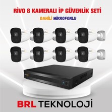 Rivo 8 Kameralı 2 Mp Ip Güvenlik Kamera Seti (Dahili Mikrofonlu)