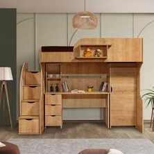 Setay Ranza, Litera Ranza Dolap Masa - Açık Ceviz