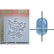 ERBAYLAR Bolie Sabiki Beads Hollow HG392 Medium (4.7X6MM)