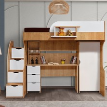 Setay Ranza, Litera Ranza Dolap Masa - Ceviz/Beyaz