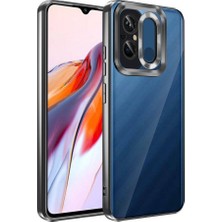 Farma İletişim Teknolojileri Xiaomi Redmi 12C Uyumlu Frm Kılıf Kamera Korumalı Logo Gösteren Omega Kapak - Siyah