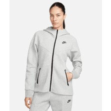 Nike Nike Sportswear Tech Fleece Windrunner Siyah Kadın Fermuarlı Kapüşonlu Üst FB8338-063
