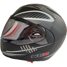 Ncr Vizörlü Mat Siyah Monster Kask