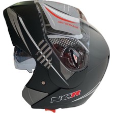 Ncr Vizörlü Mat Siyah Monster Kask