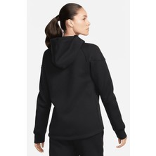 Nike Nike Sportswear Tech Fleece Windrunner Siyah Kadın Fermuarlı Kapüşonlu Üst FB8338-010