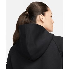 Nike Nike Sportswear Tech Fleece Windrunner Siyah Kadın Fermuarlı Kapüşonlu Üst FB8338-010