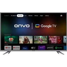 Onvo 65OV9000U 65'' 164 Ekran Uydu Alıcılı 4K Ultra HD Google Smart LED TV