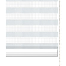 Binbir Perde Beyaz Düz Zebra Perde