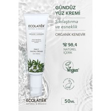 ECOLATIER Cilt Sıkılaştırıcı Yüz Kremi Organik Kenevir, Lifting, Nemlendirici, Gerginleştirici 50 ml / Daily Facial Cream Firming