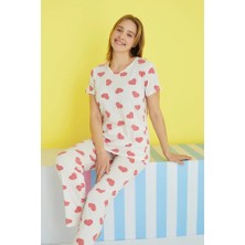 Dantel By Mls Dantel Love Garden Kalpli Kısa Kollu Kadın Pijama Takımı