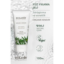 Yüz Yıkama Jeli Cilt Sıkılaştırıcı Organik Kenevir Temizleme Jeli 100 ml