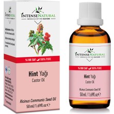 Intense Natural Hint Yağı Soğuk Sıkım 50 ml %100 Saf ve Doğal Castor Carrier Oil