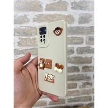 Vip Case Redmi Note 11 Pro ve Note 12 Pro |4g| Uyumlu Ayıcık Desenli Sevimli Silikon Lansman Toy Bear Kılıf