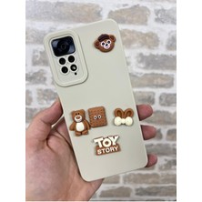 Vip Case Redmi Note 11 Pro ve Note 12 Pro |4g| Uyumlu Ayıcık Desenli Sevimli Silikon Lansman Toy Bear Kılıf