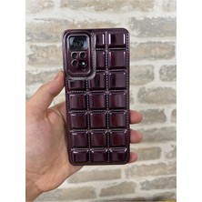 Vip Case Redmi Note 11 Pro ve Note 12 Pro |4g| Uyumlu Kabartmalı Dikiş Detaylı Baklava Desenli Parlak Vivid