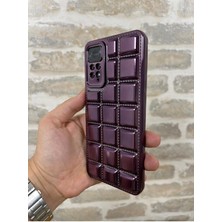 Vip Case Redmi Note 11 Pro ve Note 12 Pro |4g| Uyumlu Kabartmalı Dikiş Detaylı Baklava Desenli Parlak Vivid