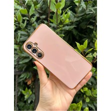 Vip Case Samsung Galaxy A34 Gold Kenarlı Parlak Kamera Korumalı Yumuşak Silikon Bark Kılıf