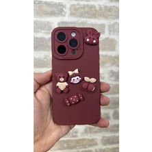 Vip Case Iphone 15 Pro Max Ayıcık Desenli Sevimli Silikon Lansman Toy Bear Kılıf