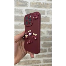 Vip Case Iphone 15 Pro Max Ayıcık Desenli Sevimli Silikon Lansman Toy Bear Kılıf